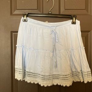 Sky blue skirt